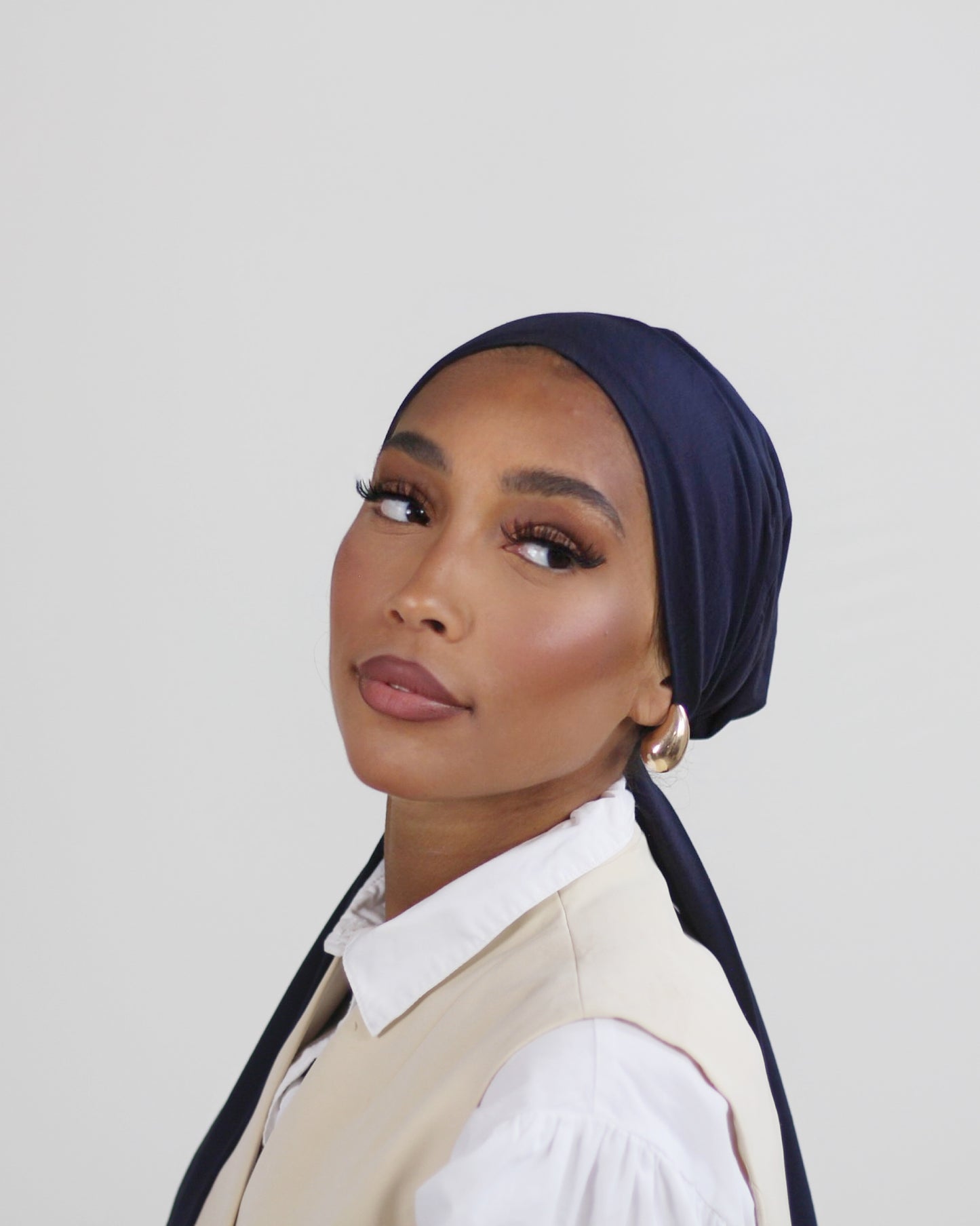 Knot Turban – Bamboo Midnight