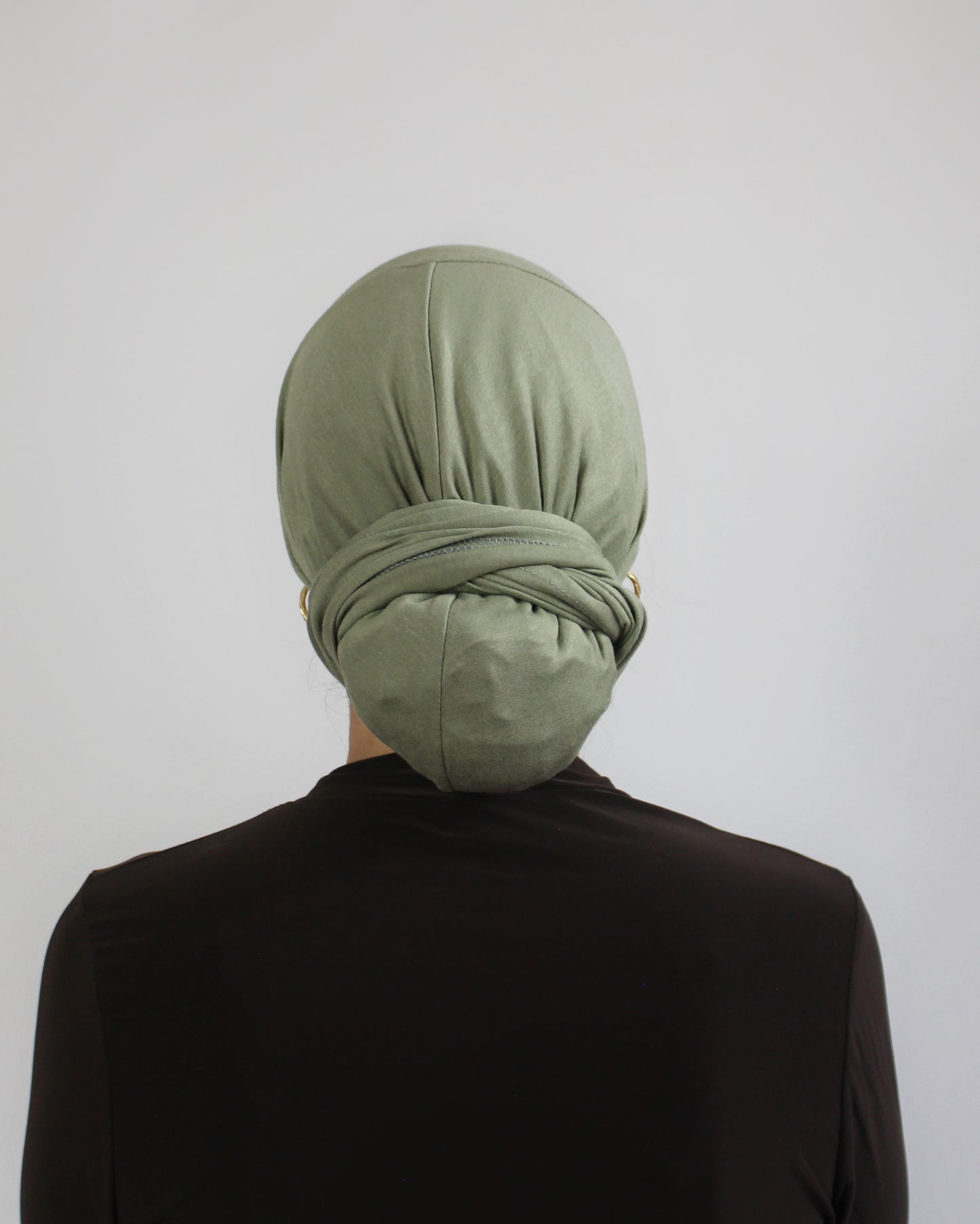 Easy Wrap Turban – Jersey Matcha