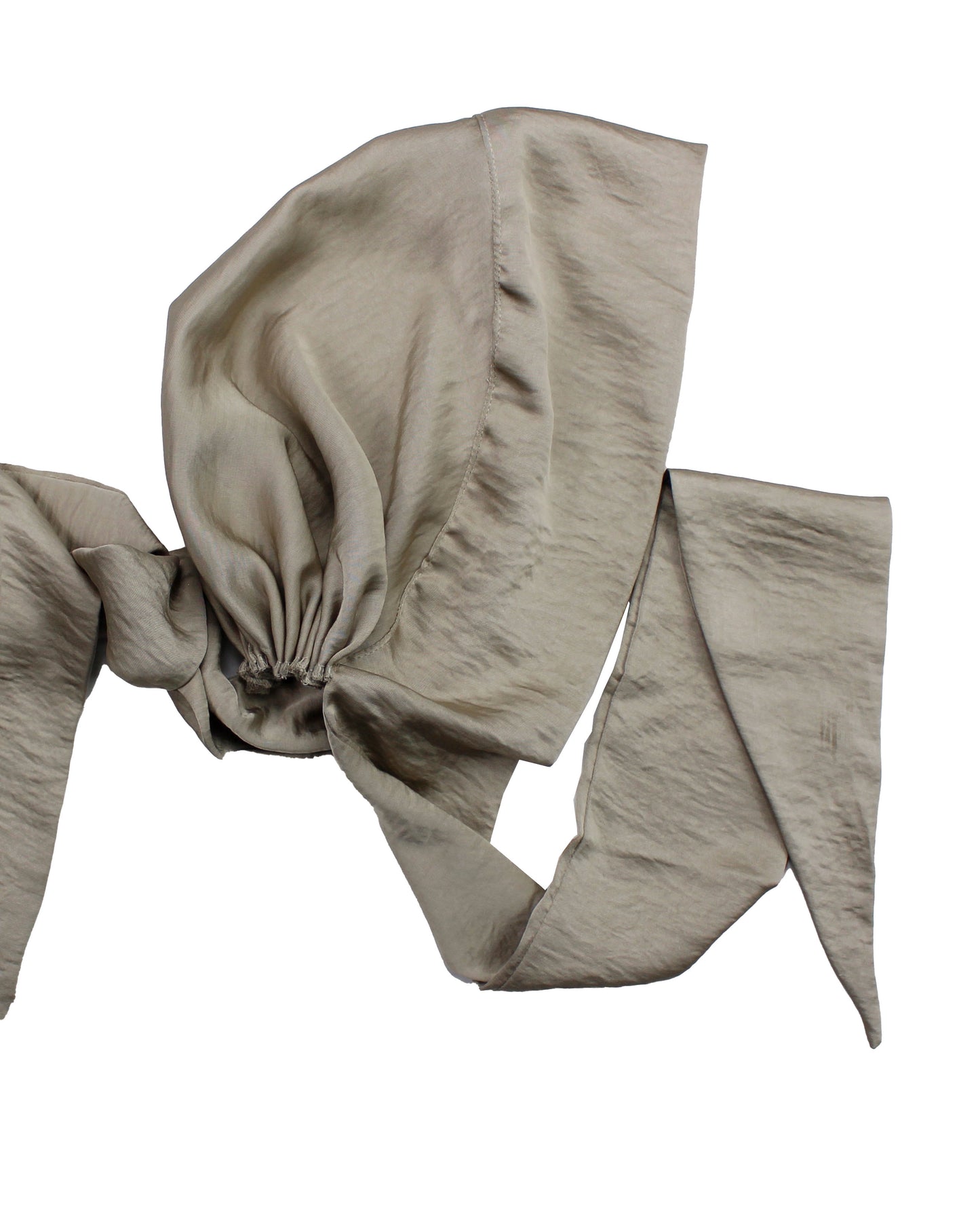 Knot Turban – Satin Beige
