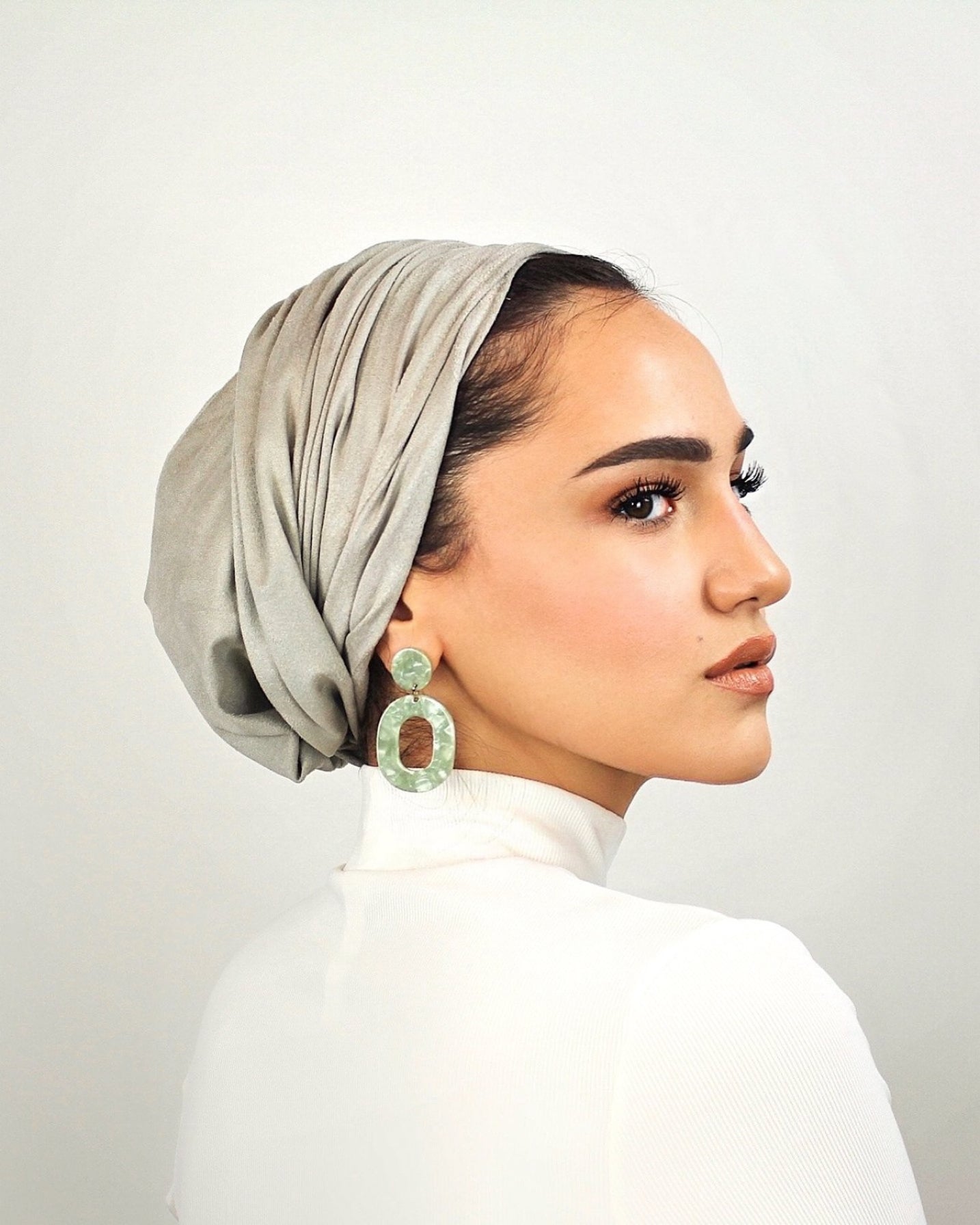 Turban - Suédine Grège - New Rebels