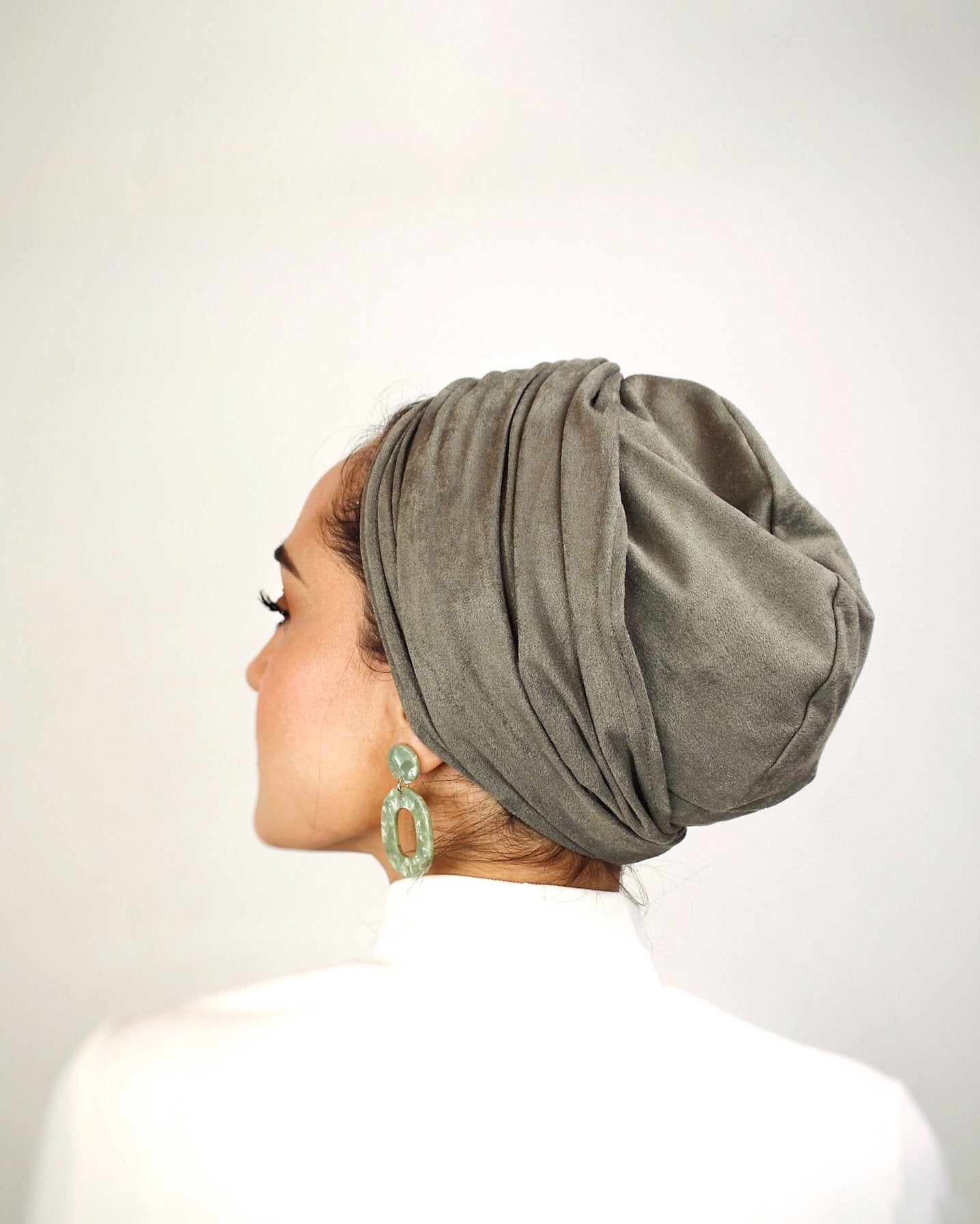 Turban - Suédine Kaki - New Rebels
