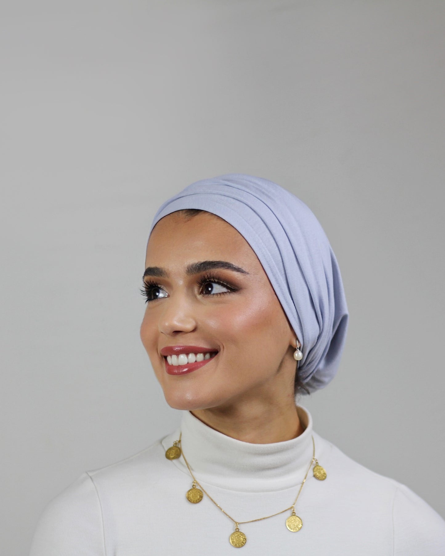 Easy Wrap Turban – Jersey Grey