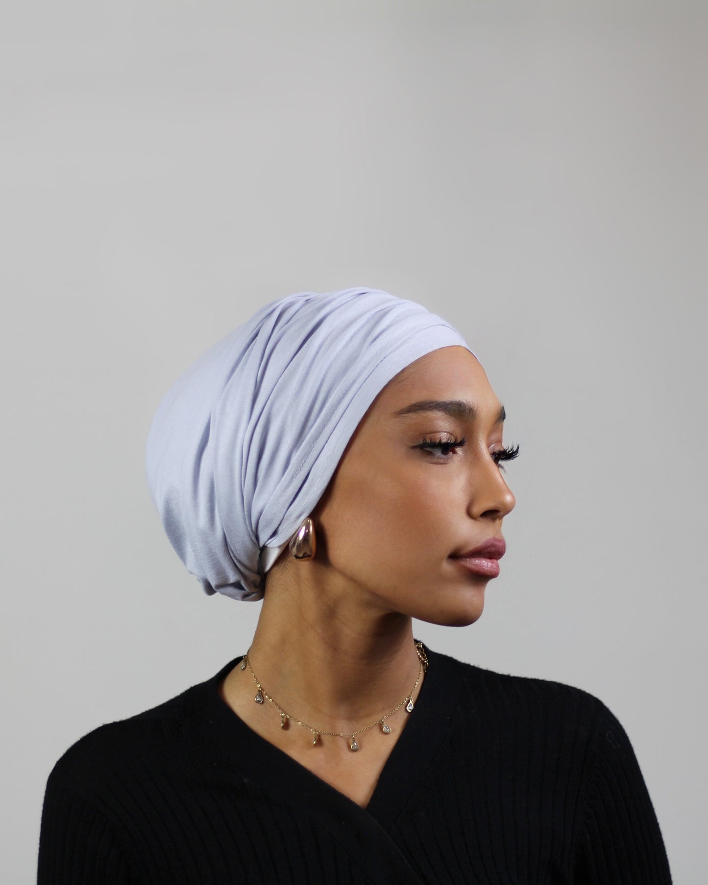 Easy Wrap Turban – Jersey Grey