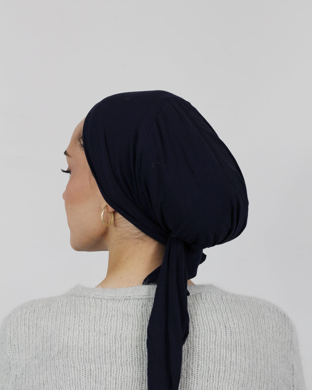 Knot Turban – Bamboo Midnight