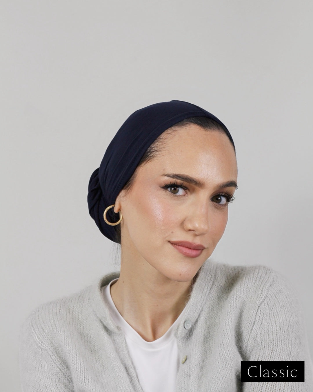 Easy Wrap Turban – Bamboo Midnight