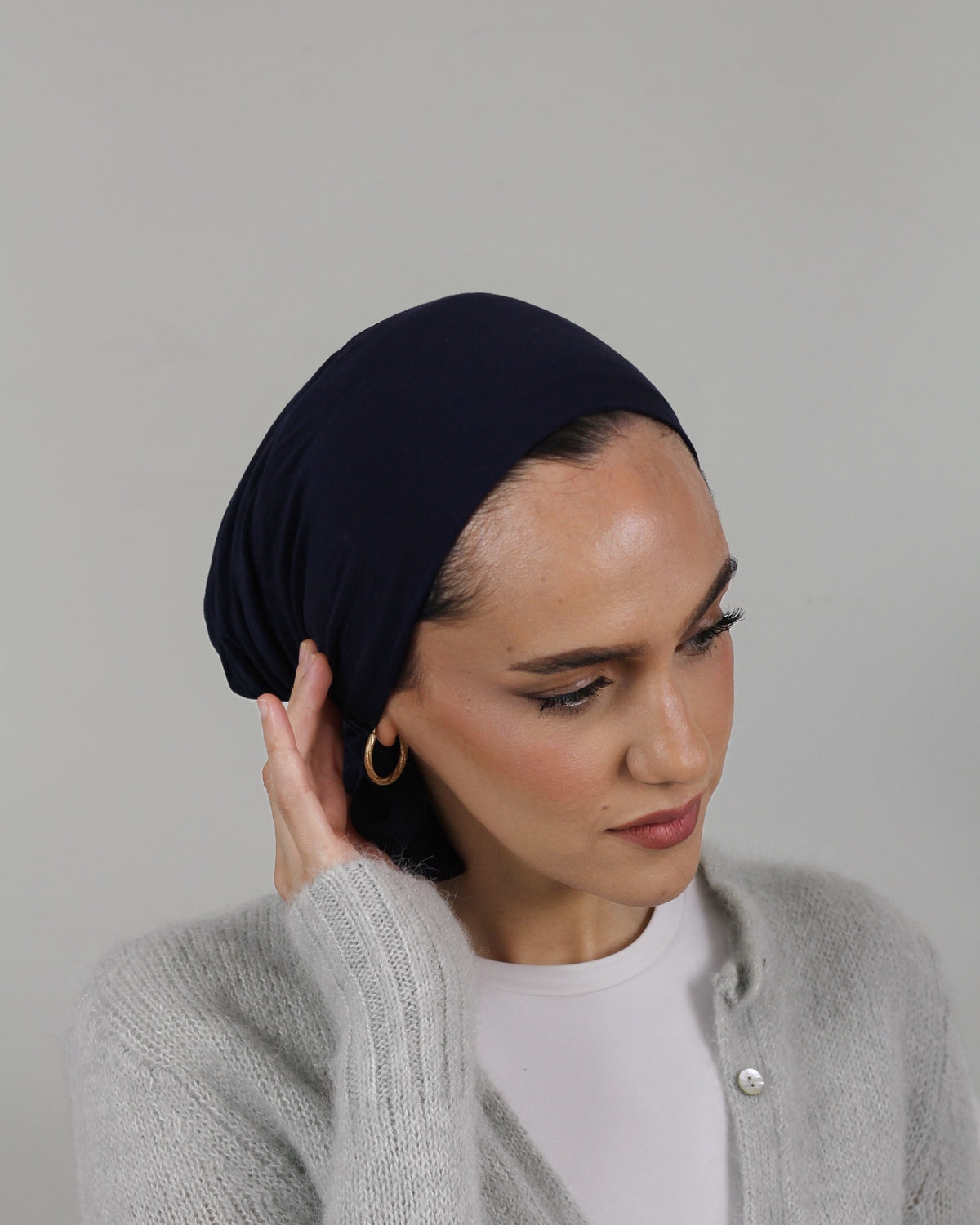 Knot Turban – Bamboo Midnight