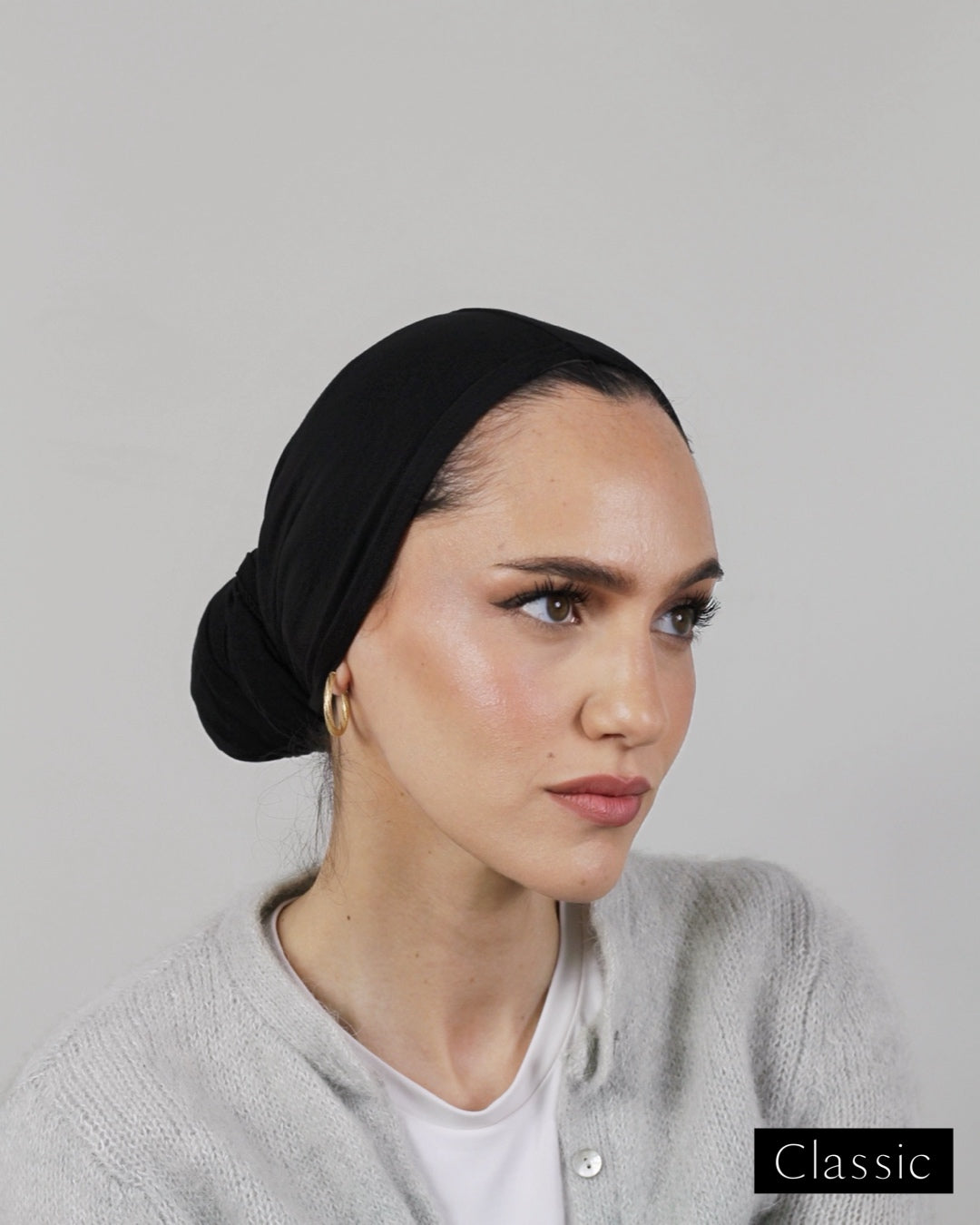 Easy Wrap Turban – Bamboo Black