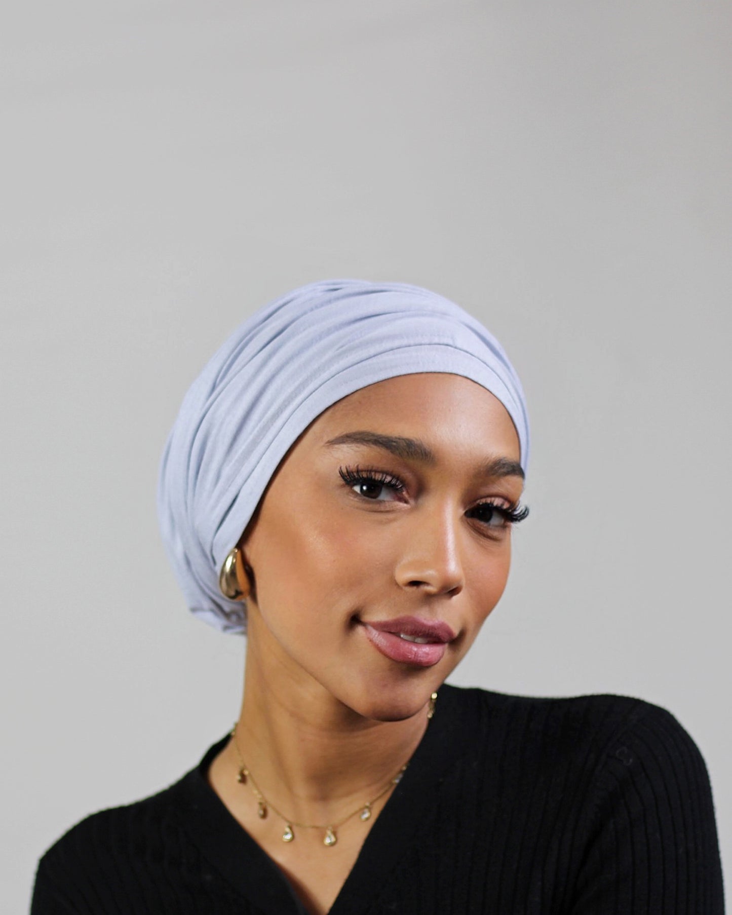 Easy Wrap Turban – Jersey Grey