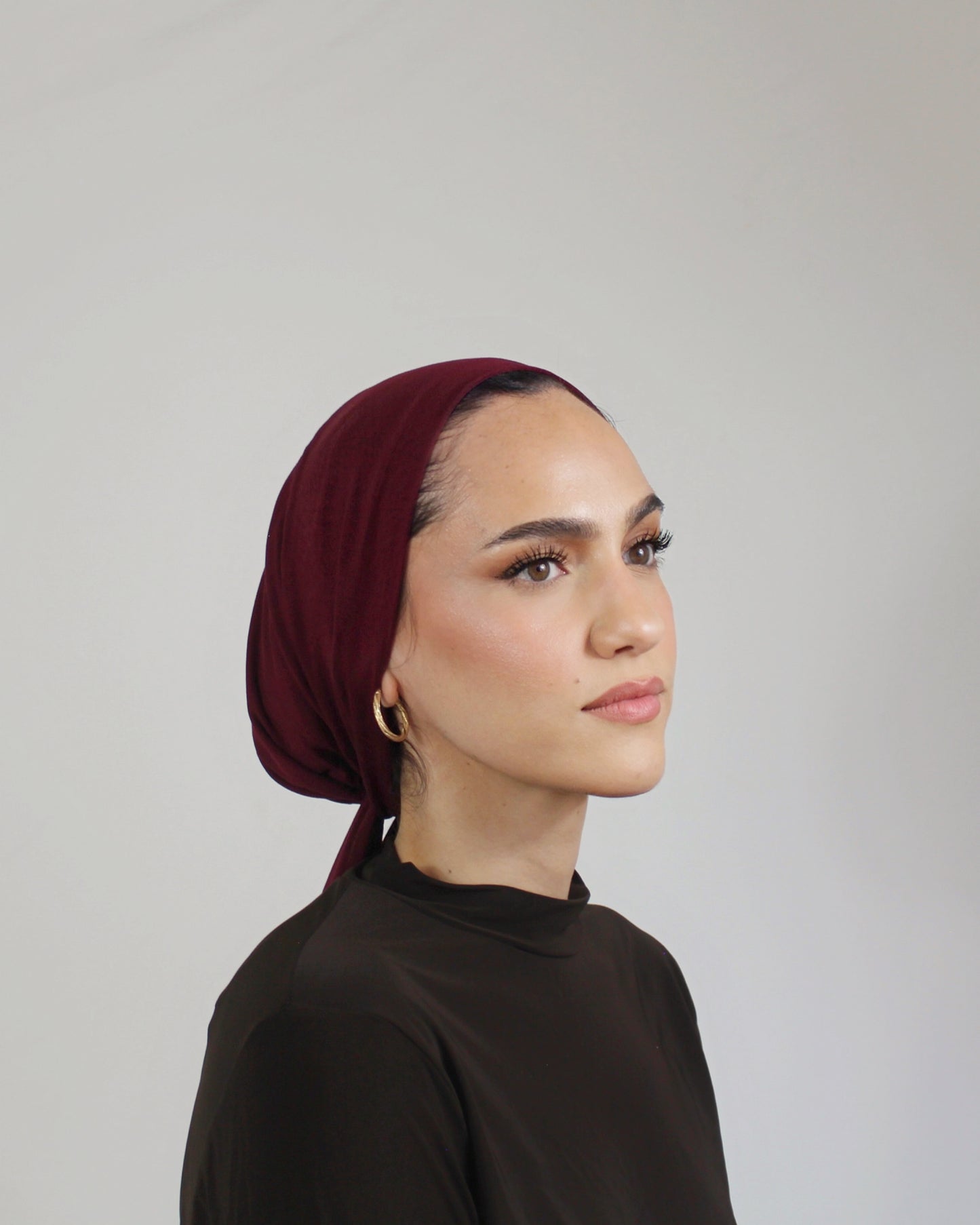 Knot Turban – Bamboo Burgundy