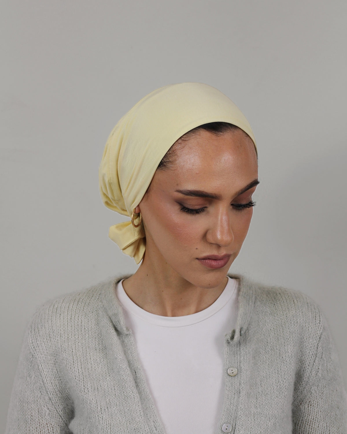 Knot Turban – Bamboo Butter Yellow