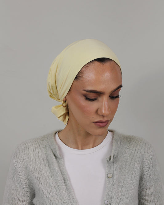 Knot Turban – Bamboo Butter Yellow