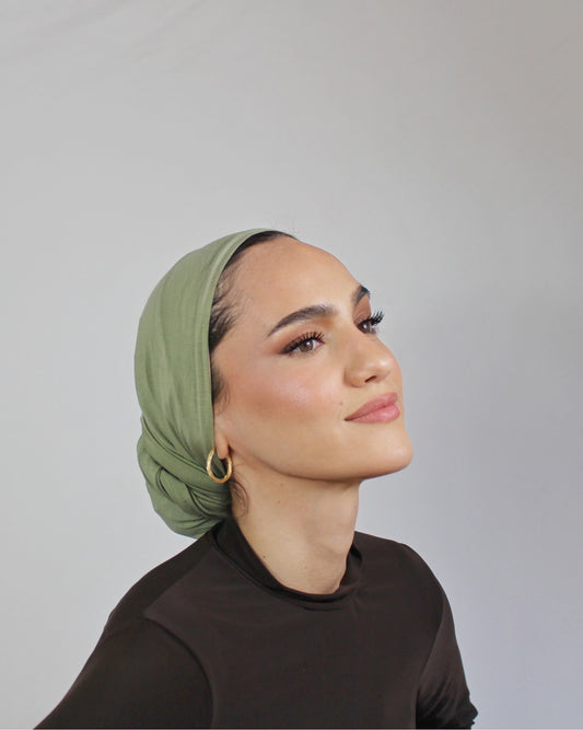 Easy Wrap Turban – Bamboo Sage