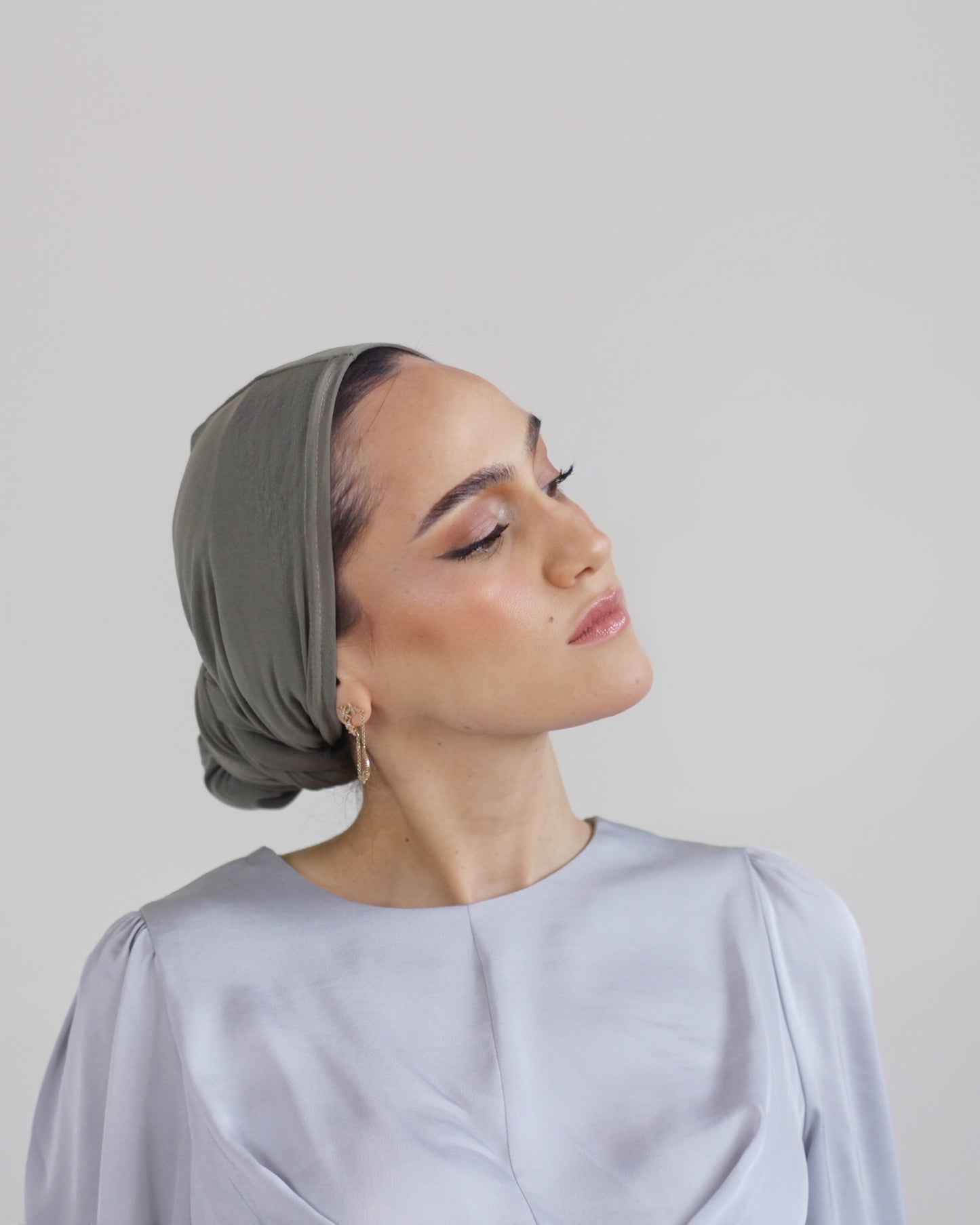 Easy Wrap Turban – Essential Dark Sage