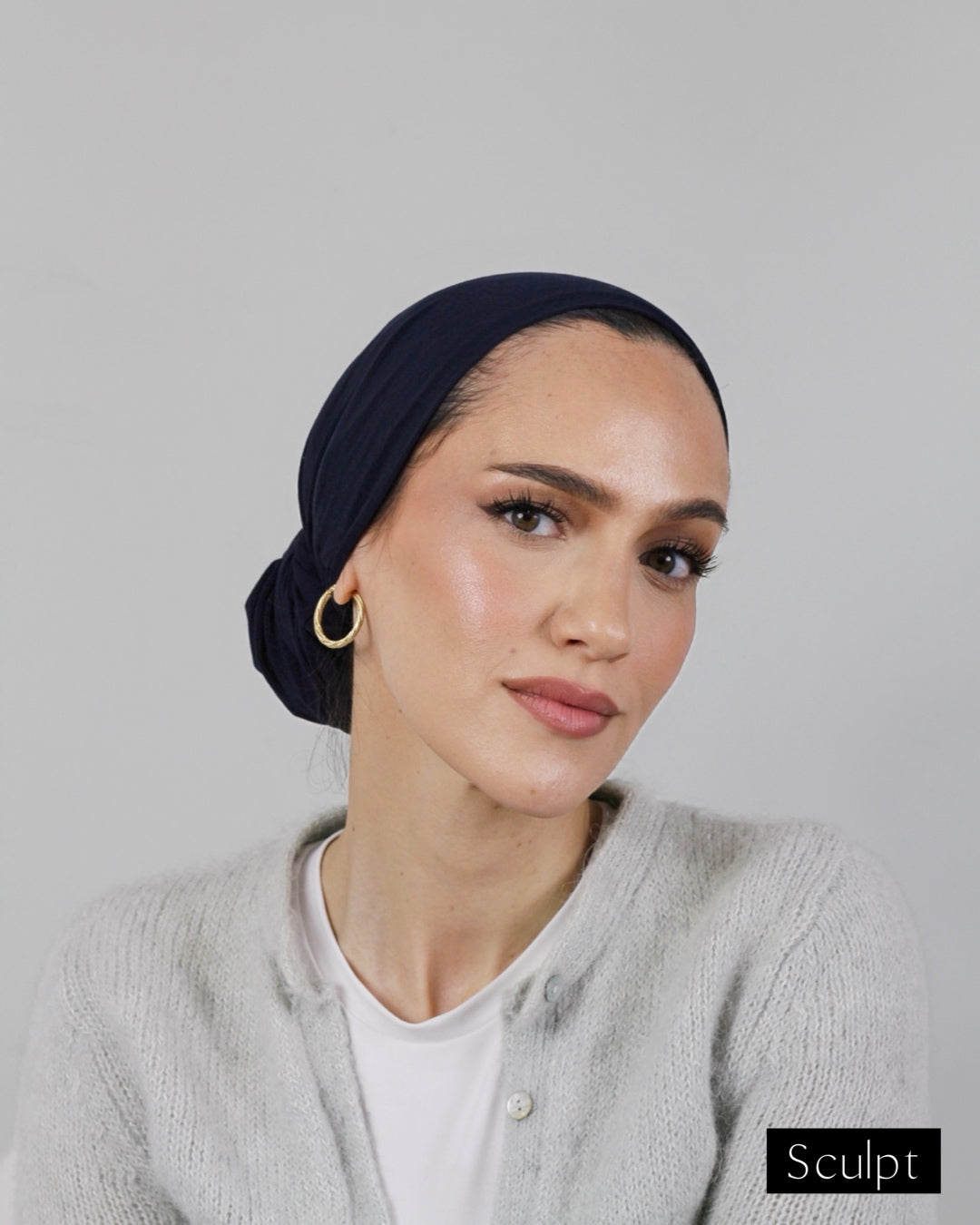 Easy Wrap Turban – Bamboo Midnight
