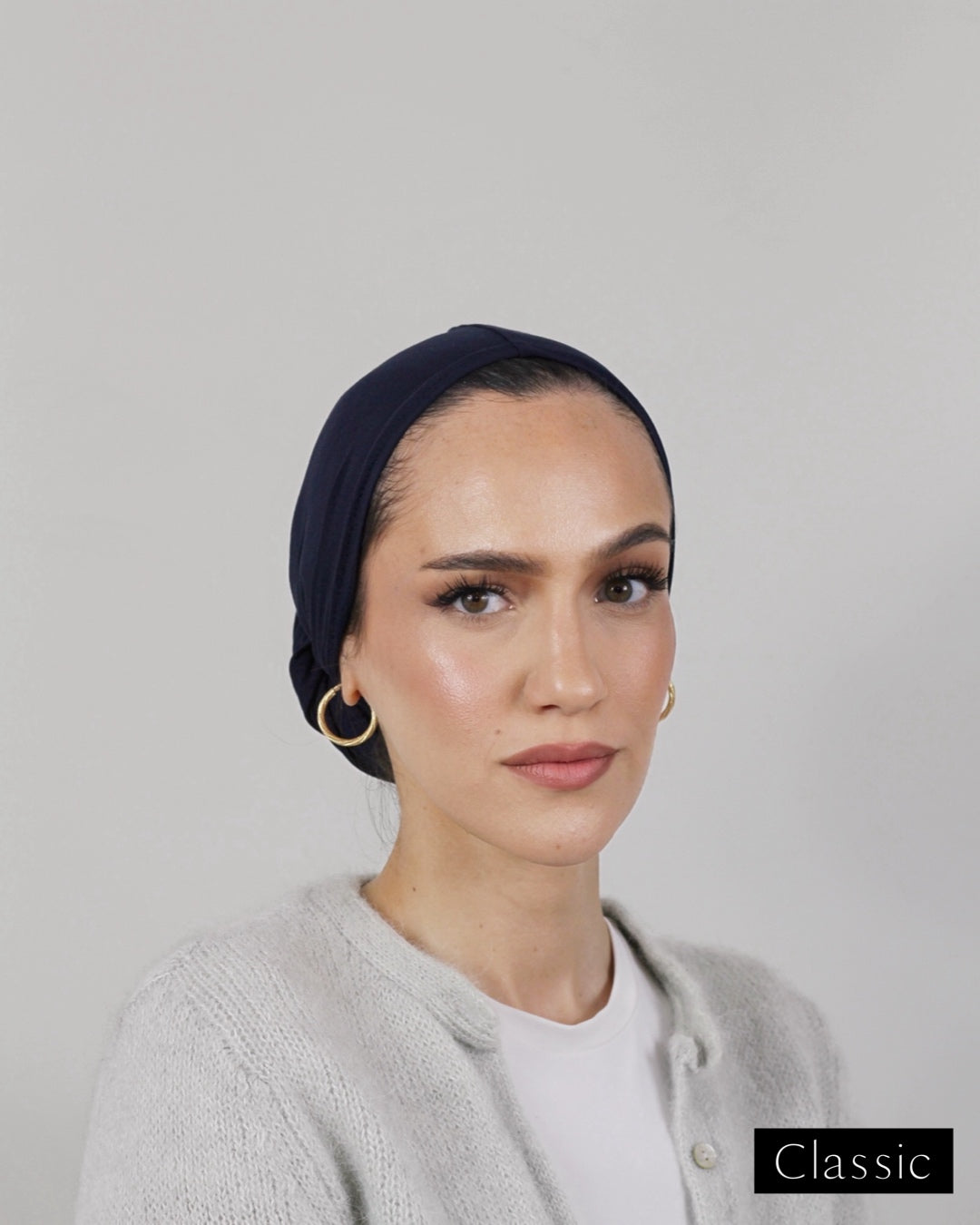 Easy Wrap Turban – Bamboo Midnight