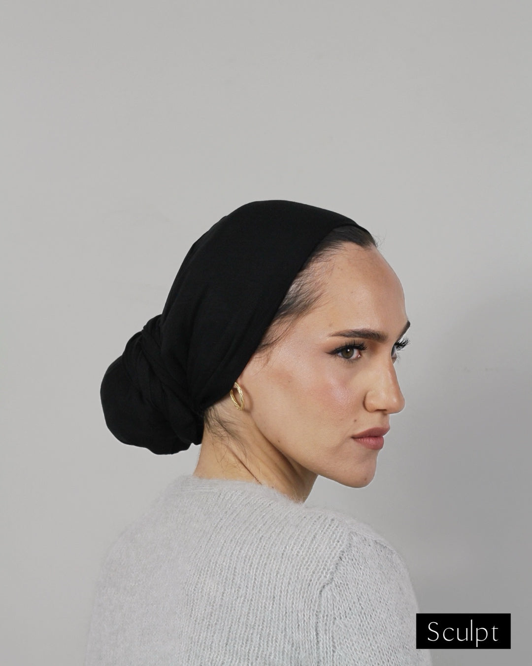 Easy Wrap Turban – Bamboo Black