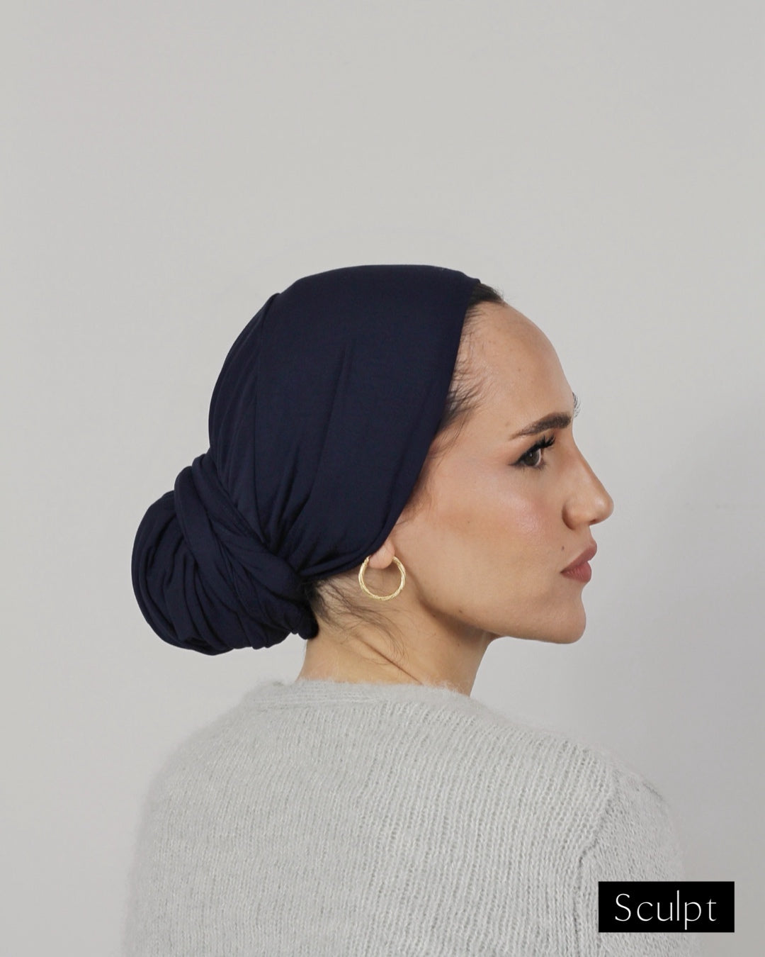 Easy Wrap Turban – Bamboo Midnight
