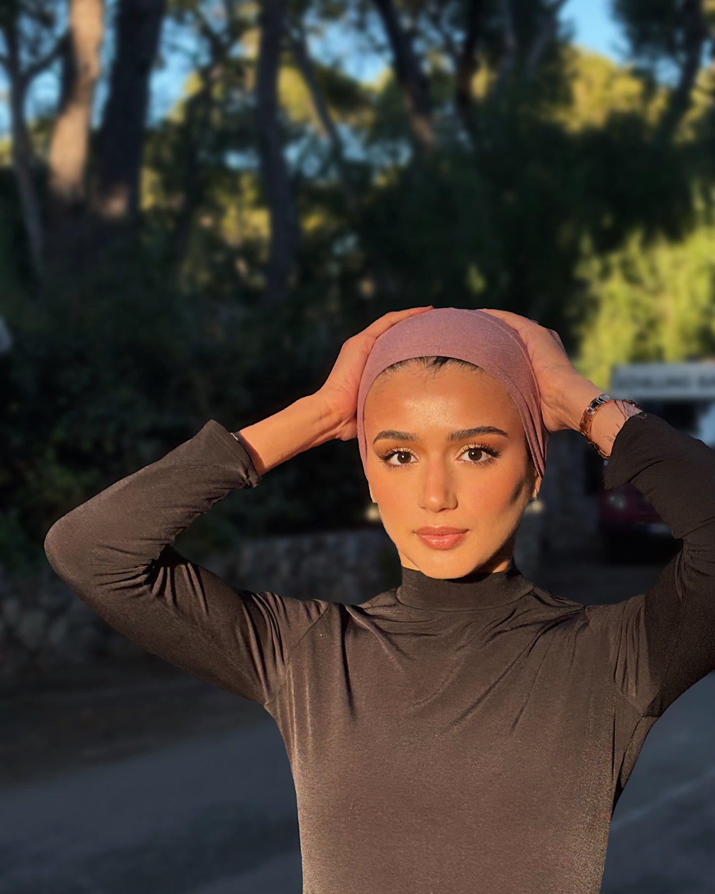 Easy Wrap Turban – Jersey Mauve