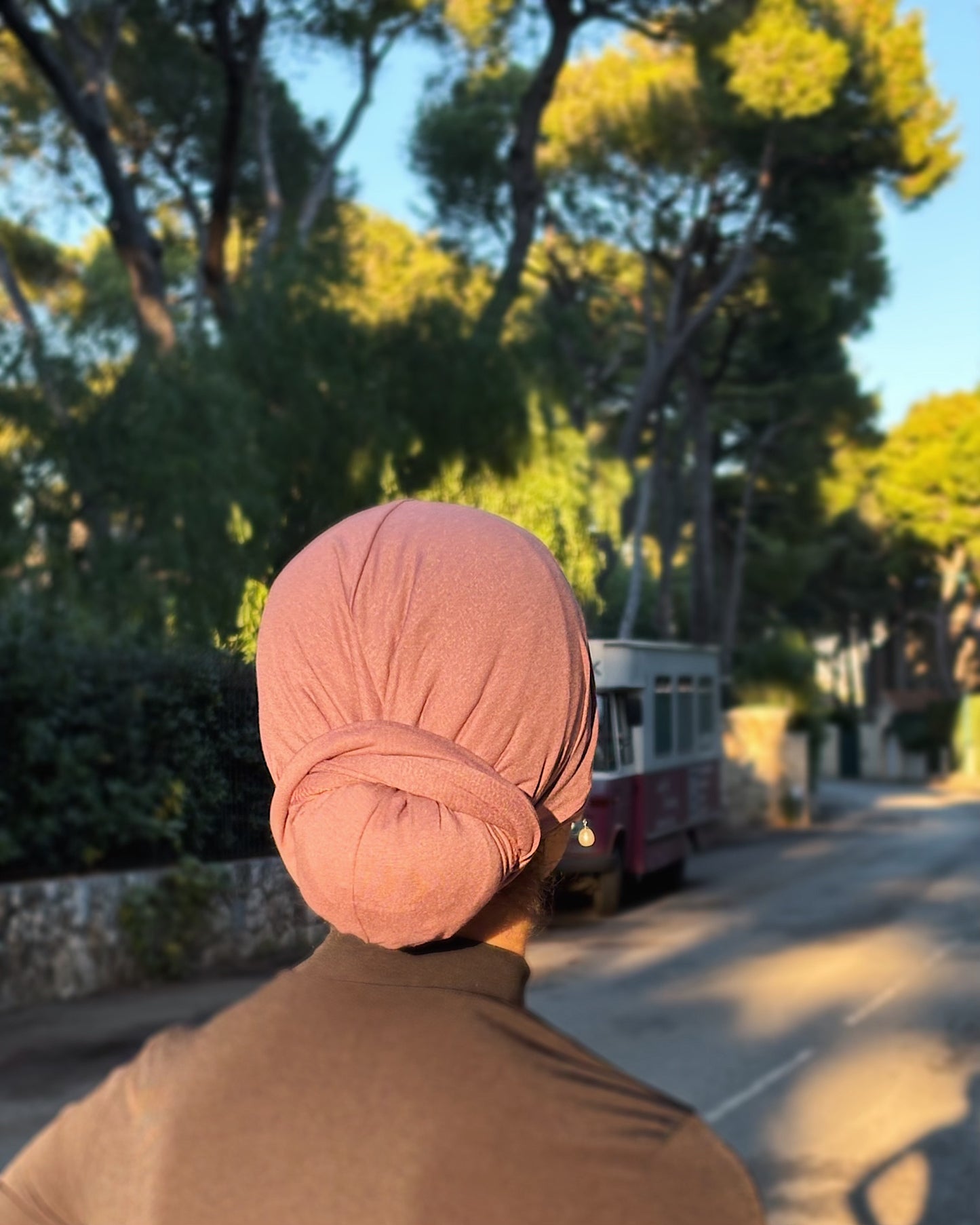 Easy Wrap Turban – Jersey Mauve