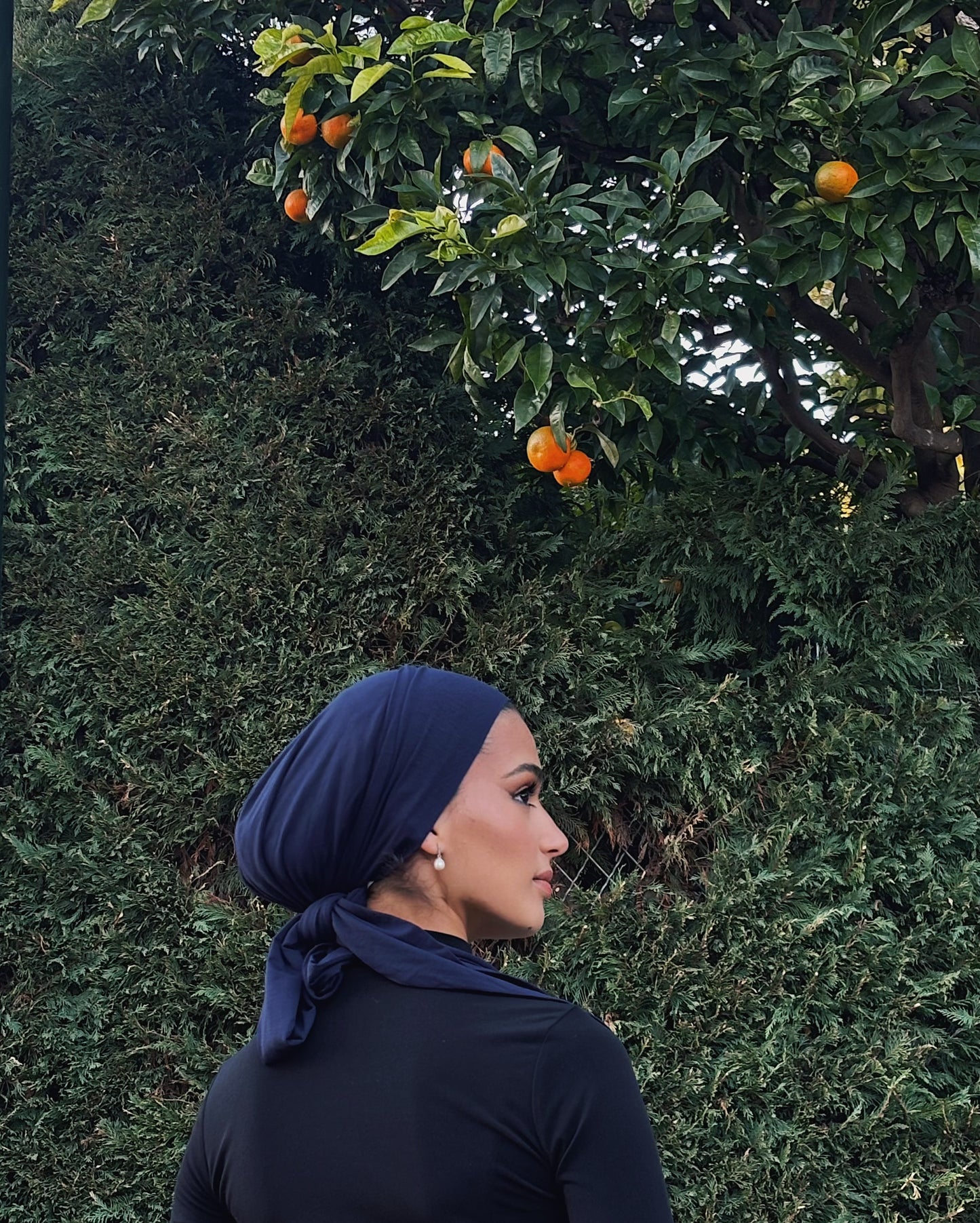 Knot Turban – Bamboo Midnight